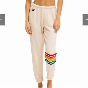 AVIATOR NATION WOMEN'S RETRO SWEATPANTS - VINTAGE WHITE